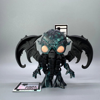Cthulhu | Articulated | 3D Print | Fidget | Glow in the Dark - Squee Prints
