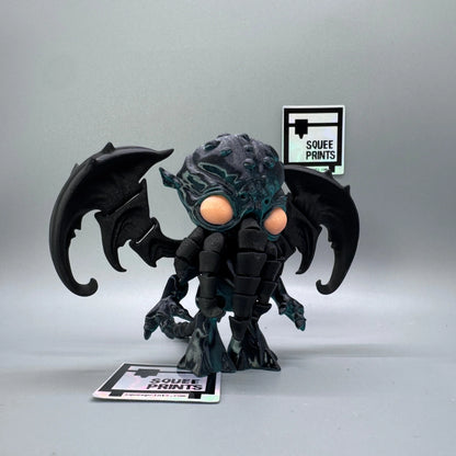 Cthulhu | Articulated | 3D Print | Fidget | Glow in the Dark - Squee Prints