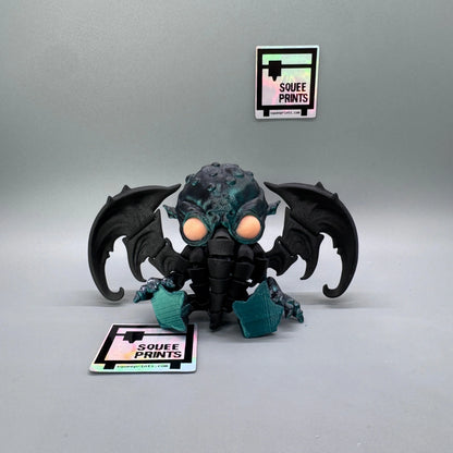 Cthulhu | Articulated | 3D Print | Fidget | Glow in the Dark - Squee Prints