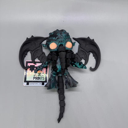 Cthulhu | Articulated | 3D Print | Fidget | Glow in the Dark - Squee Prints