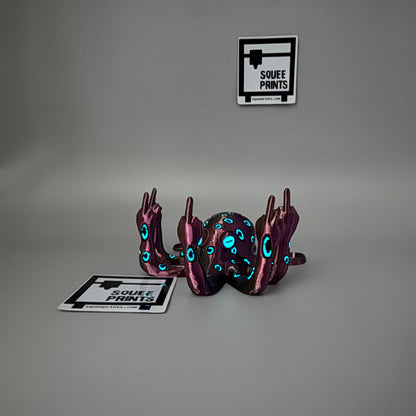 Blue Ringed Fucktopus | Prank Gift | Middle Finger Octopus | Glow in the Dark - Squee Prints