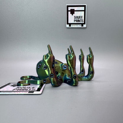 Blue Ringed Fucktopus | Prank Gift | Middle Finger Octopus | Glow in the Dark - Squee Prints