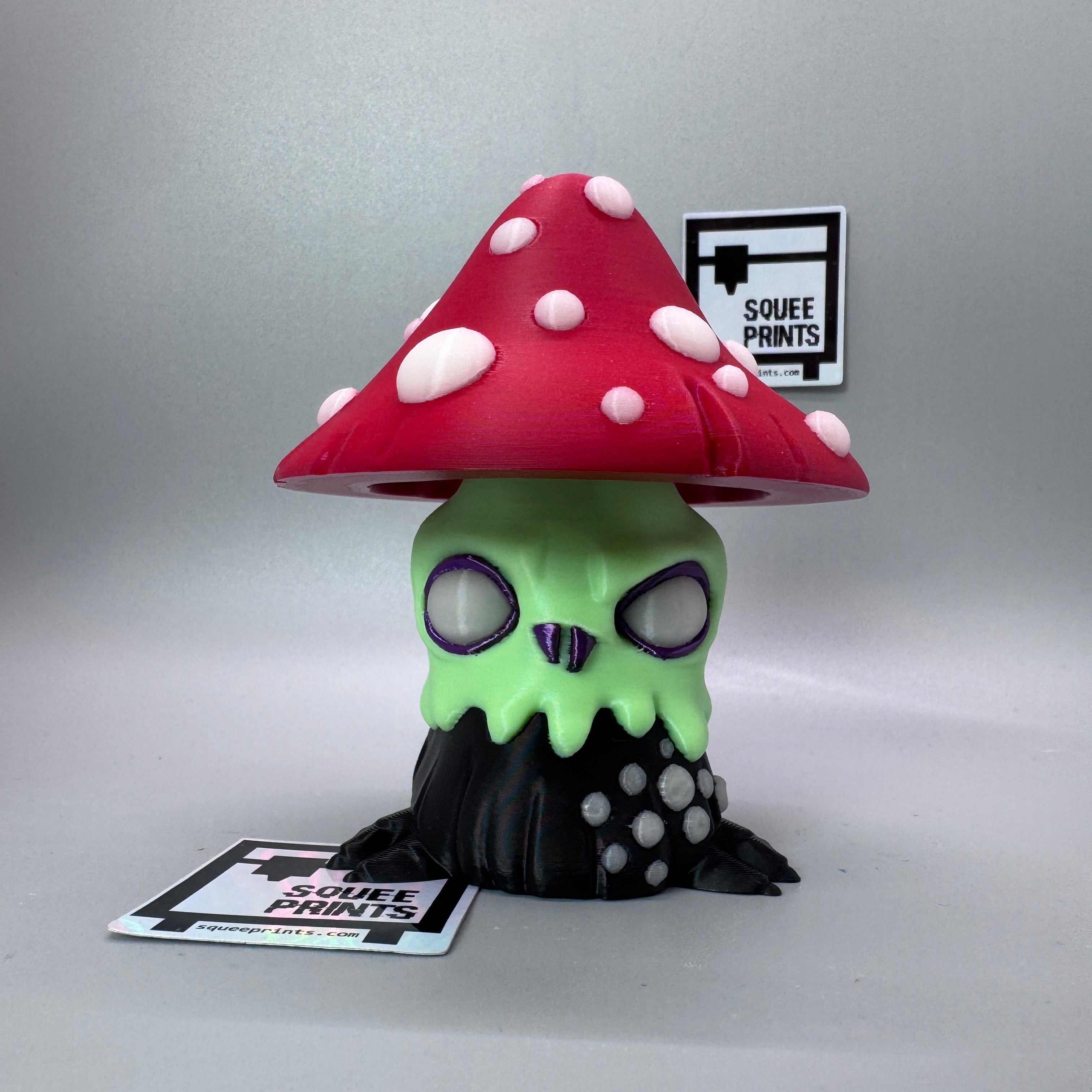 Evil Mushroom Fidget Clicker | Glow In the Dark | Mechanical