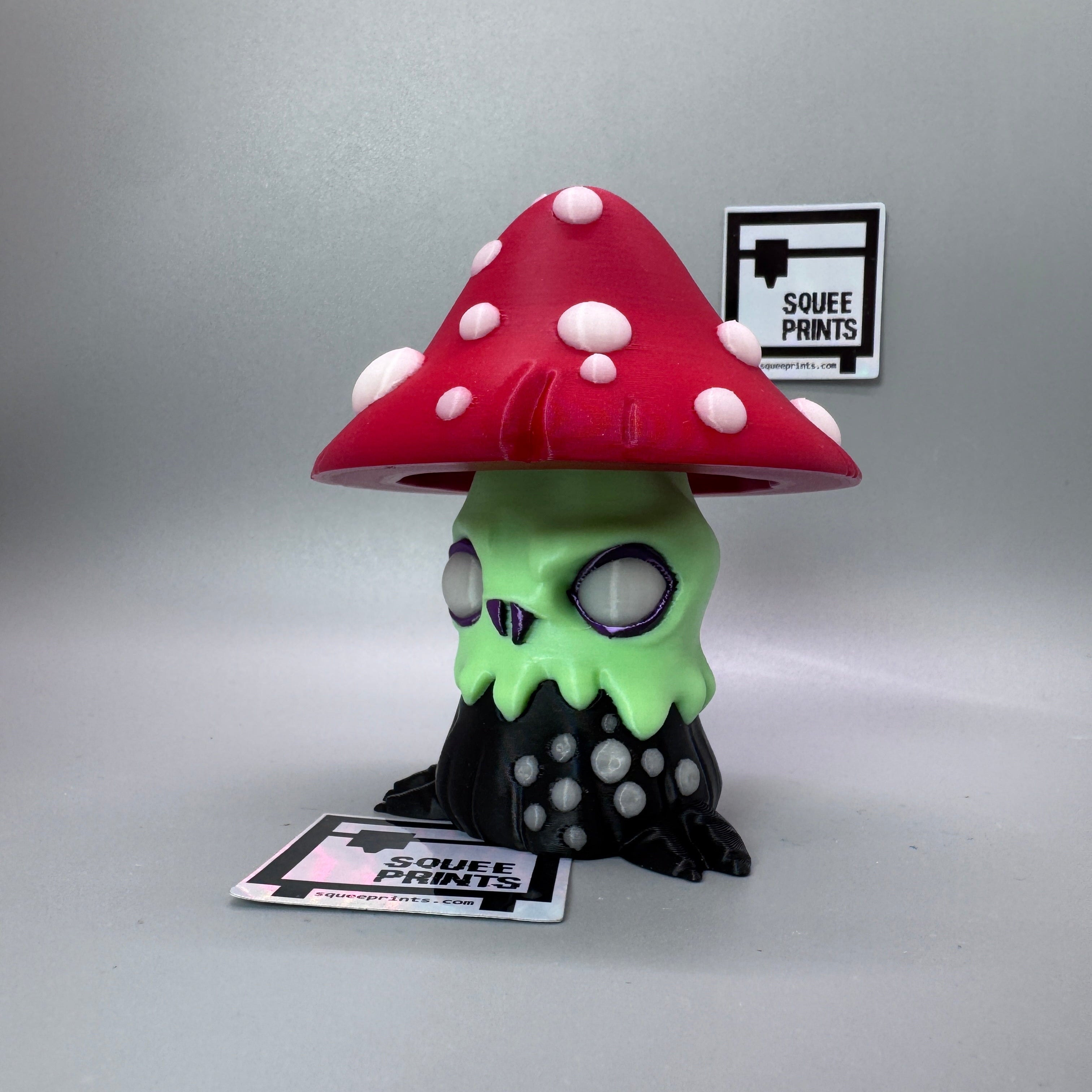 Evil Mushroom Fidget Clicker | Glow In the Dark | Mechanical