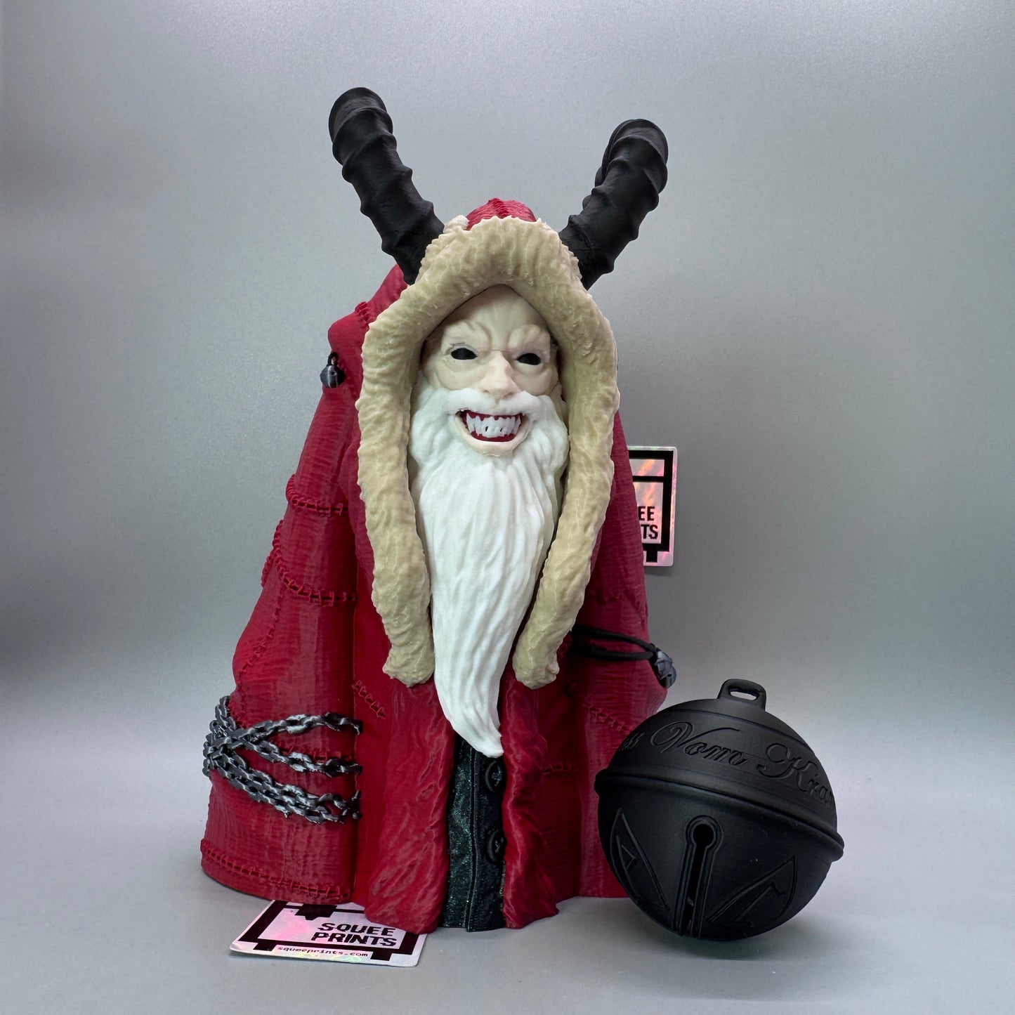 Creepmas Krampus | Tree Topper | Gothic Christmas | Full Color 7 Inch - Squee Prints