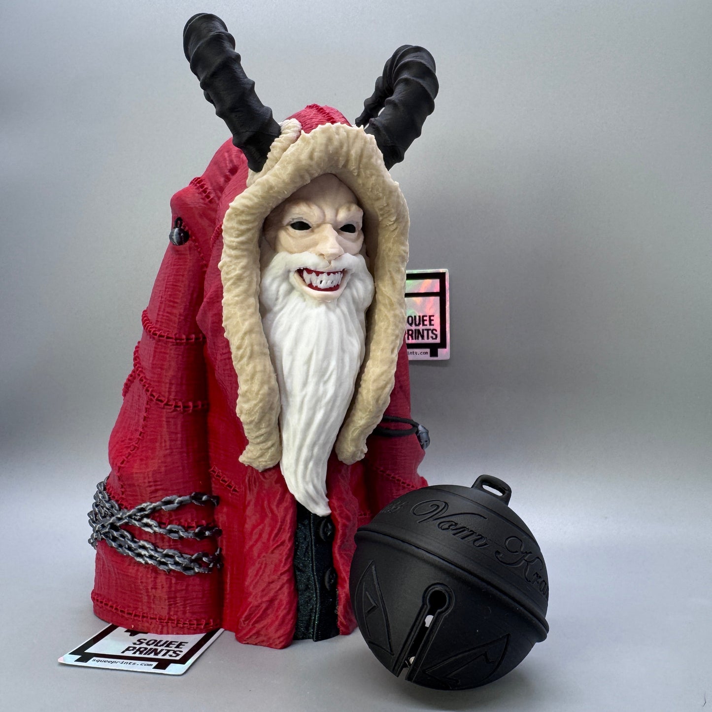 Creepmas Krampus | Tree Topper | Gothic Christmas | Full Color 7 Inch - Squee Prints