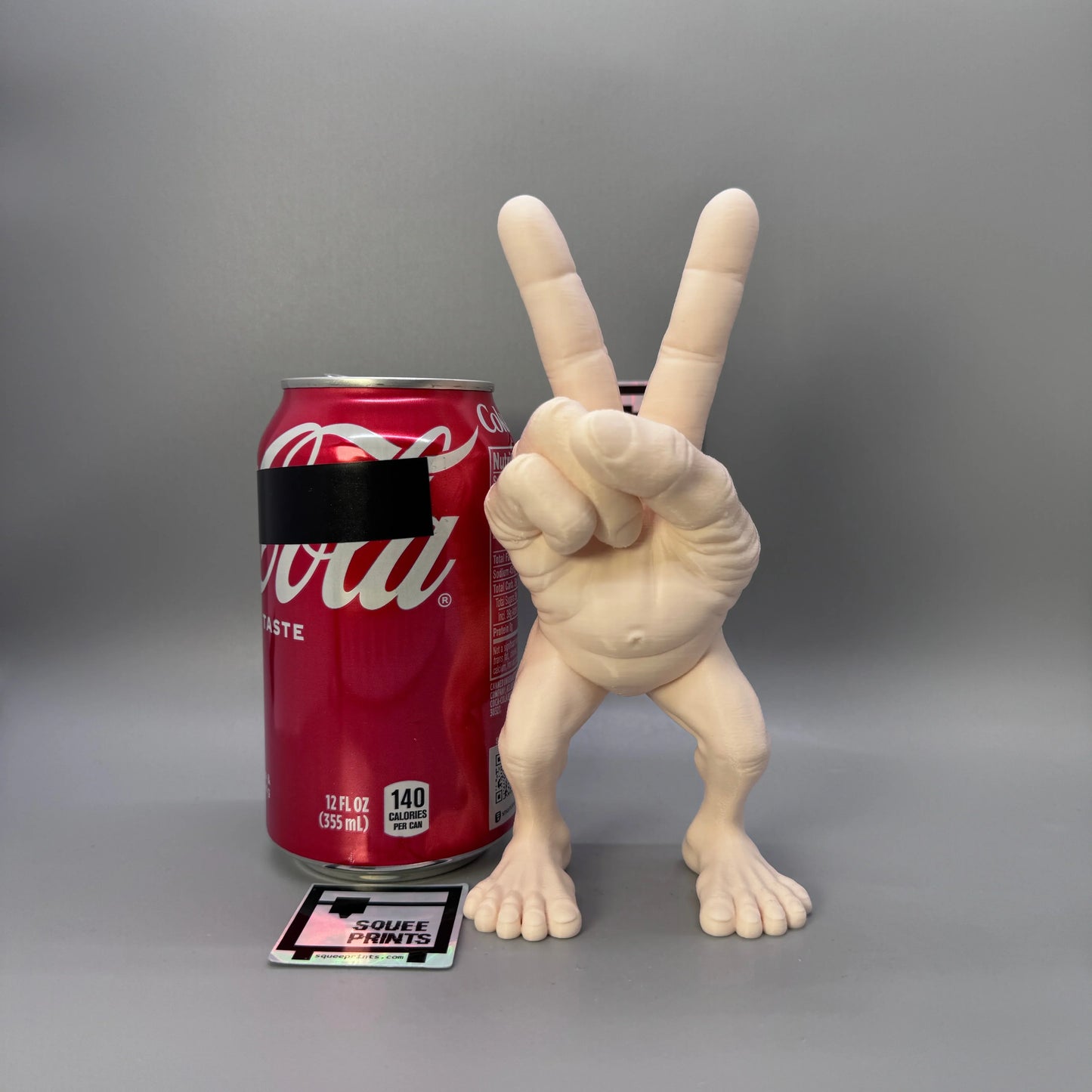 Disturbing Hand Monster | Peace Sign | Body Horror | Fingers with Legs - Squee Prints