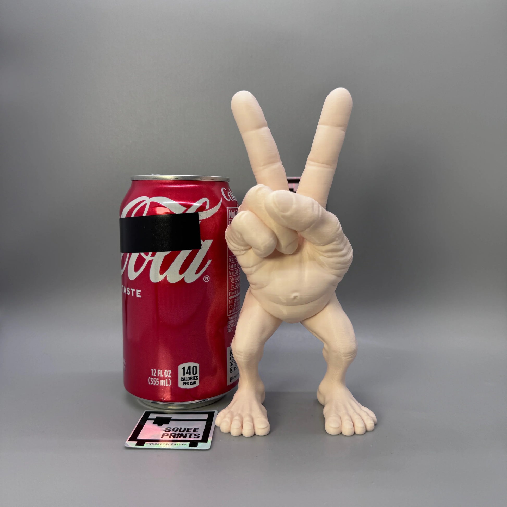 Disturbing Hand Monster | Peace Sign | Body Horror | Fingers with Legs - Squee Prints