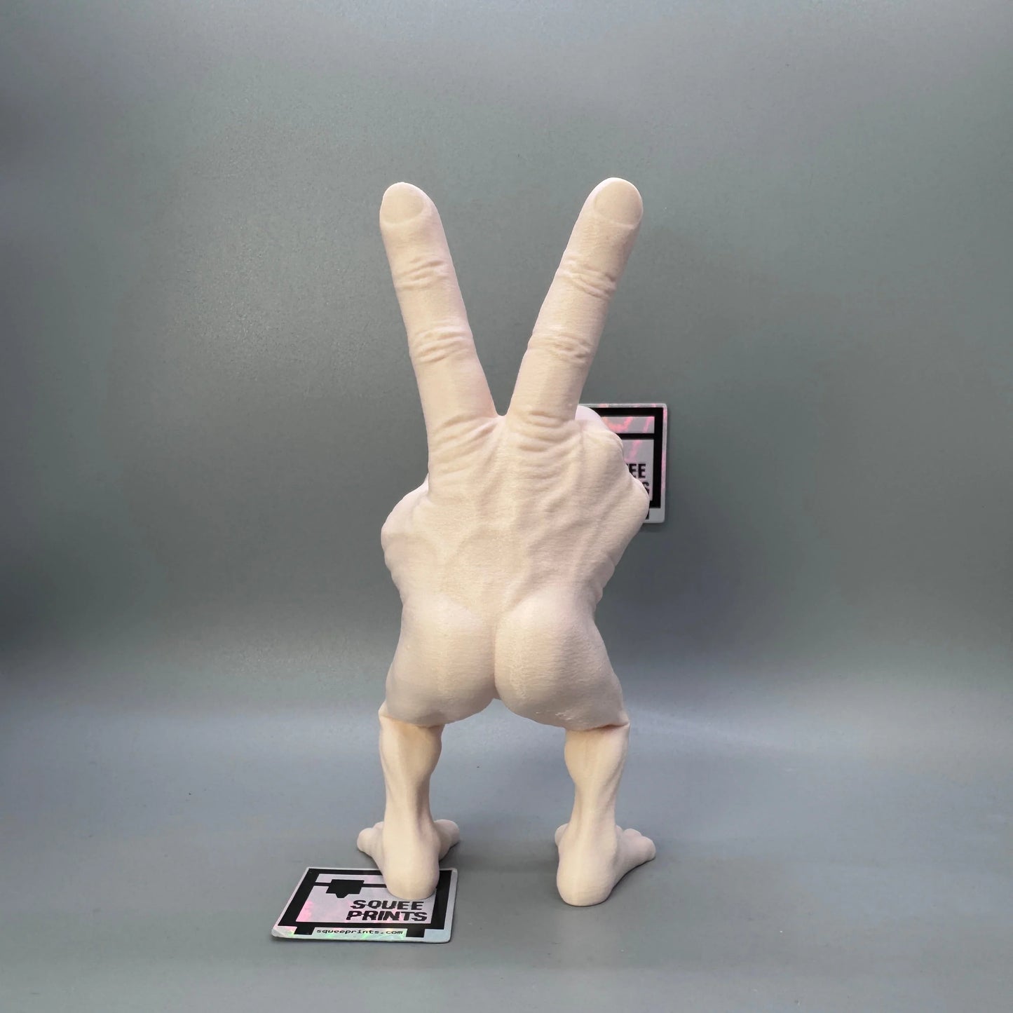 Disturbing Hand Monster | Peace Sign | Body Horror | Fingers with Legs - Squee Prints
