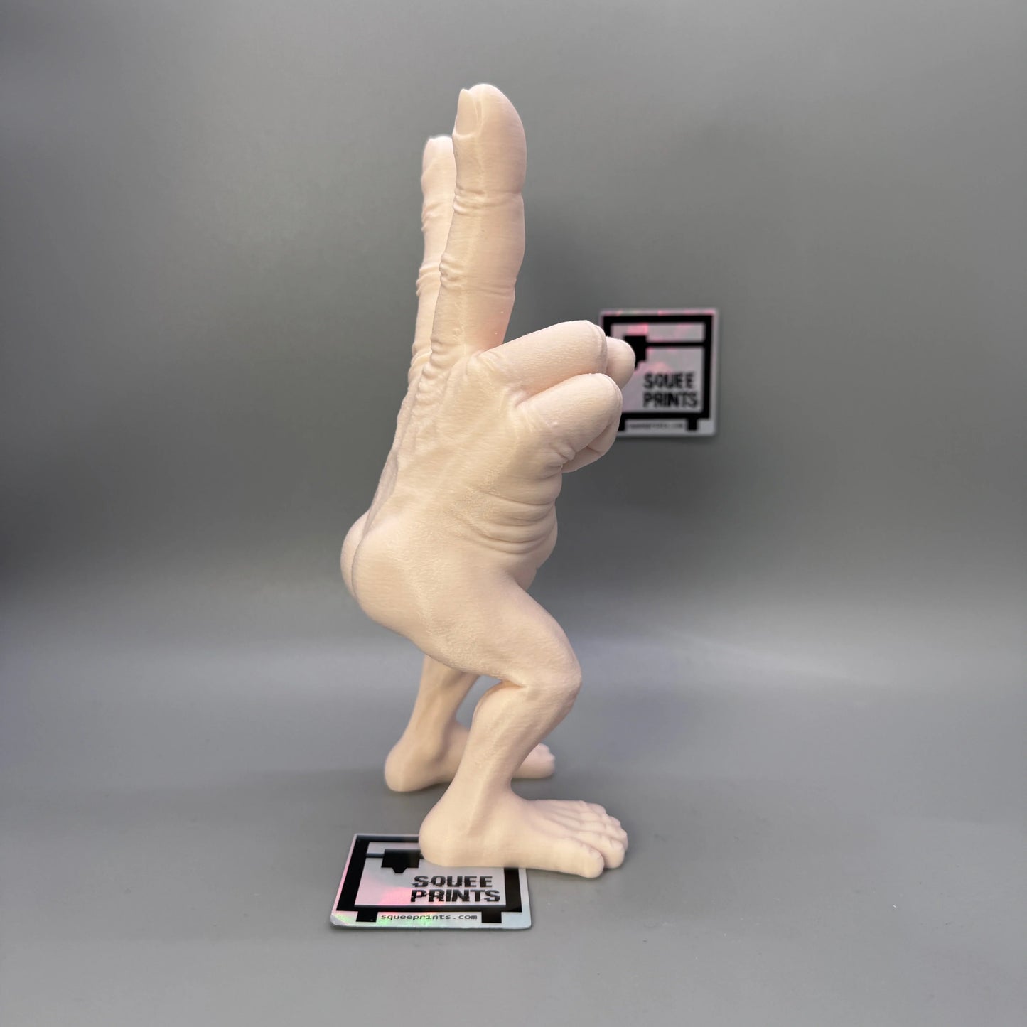 Disturbing Hand Monster | Peace Sign | Body Horror | Fingers with Legs - Squee Prints