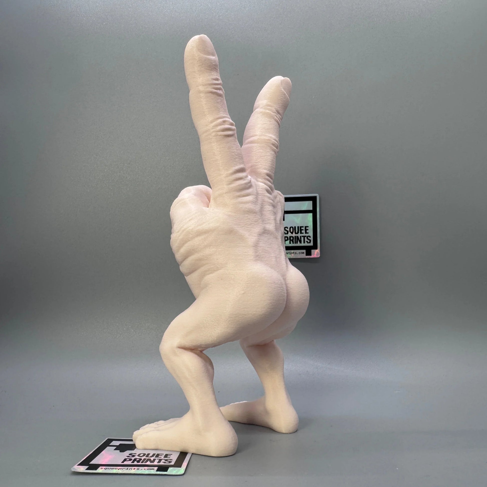Disturbing Hand Monster | Peace Sign | Body Horror | Fingers with Legs - Squee Prints