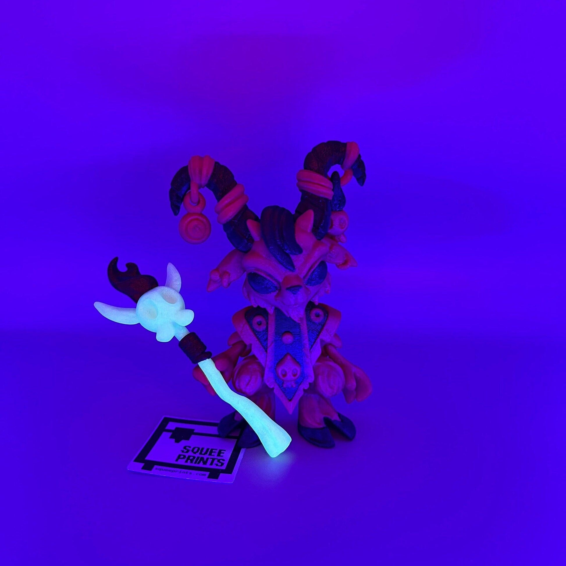 Baphomet Hellspawn Goat | 3D Printed | Glow in the Dark - Squee Prints