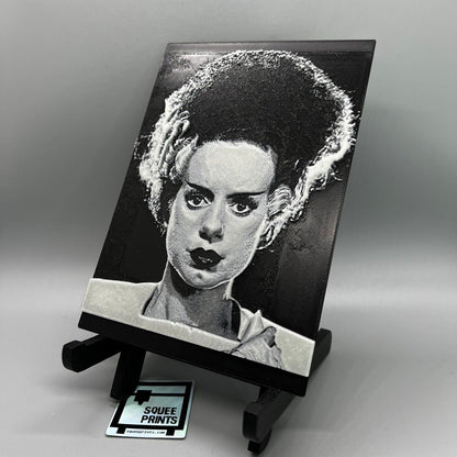 The Bride of Frankenstein | 3D Painting | Glow in the Dark - Squee Prints