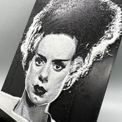 The Bride of Frankenstein | 3D Painting | Glow in the Dark - Squee Prints