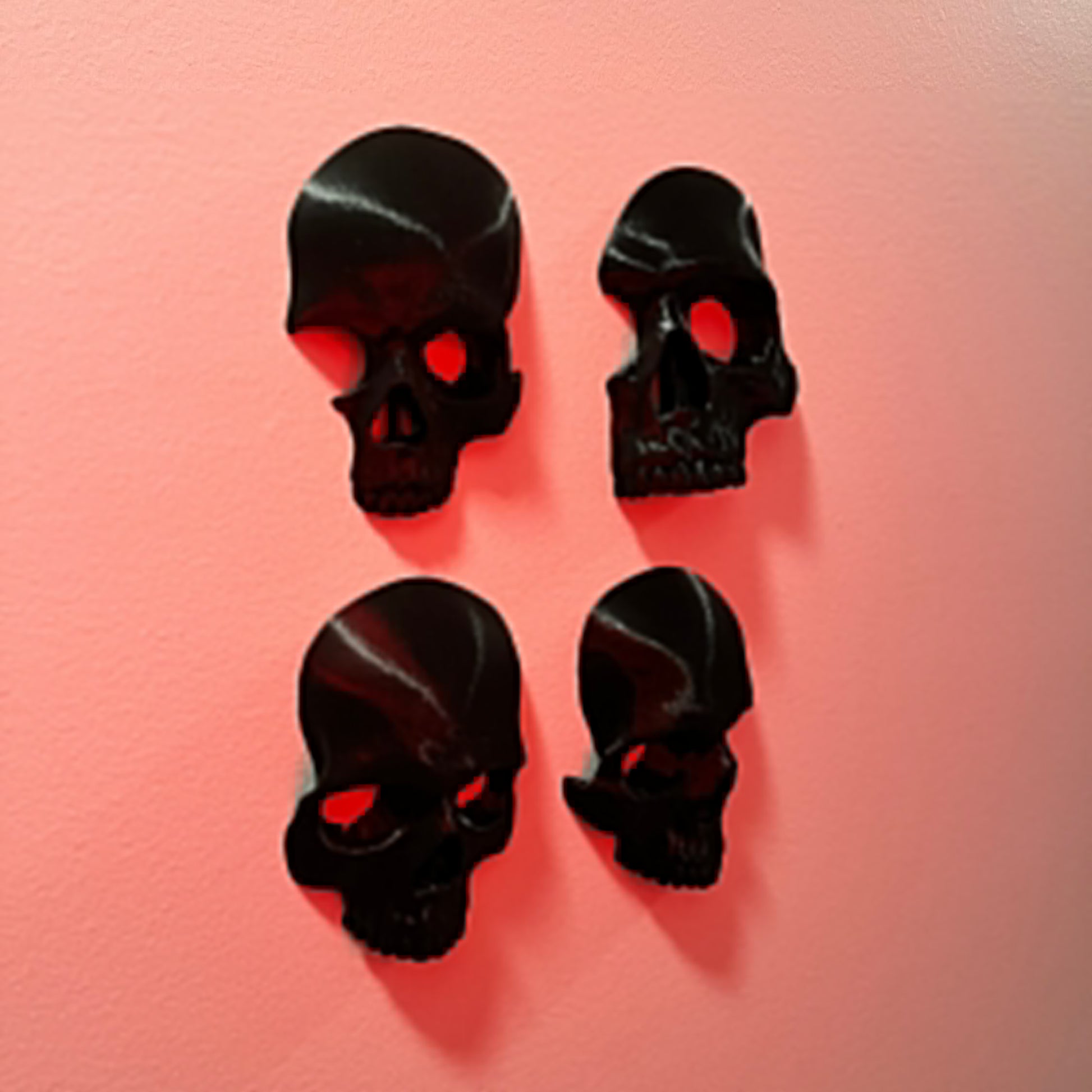 Skull Art | Gothic Wall Decor | 4 Piece - Squee Prints