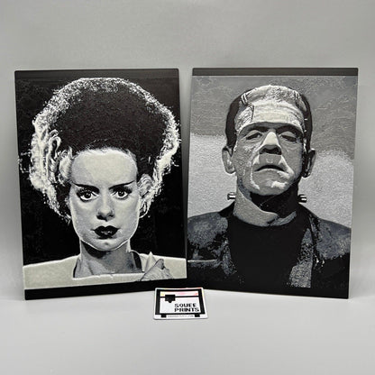 The Bride of Frankenstein | 3D Painting | Glow in the Dark - Squee Prints