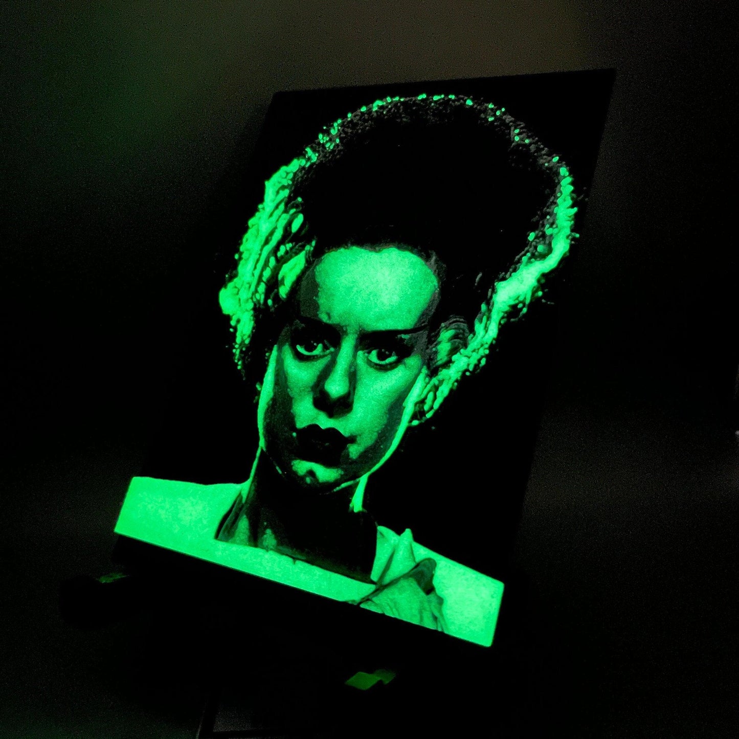 The Bride of Frankenstein | 3D Painting | Glow in the Dark - Squee Prints