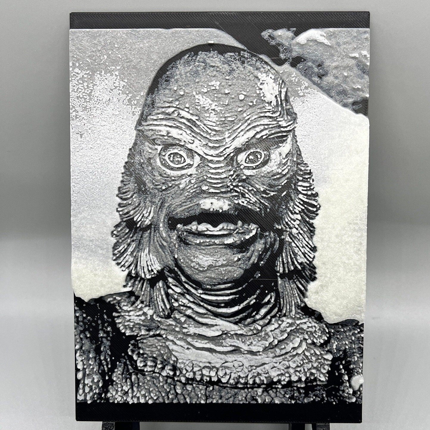 Creature from the Black Lagoon | 3D Painting | Glow in the Dark - Squee Prints