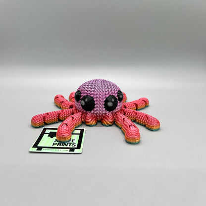 Crocheted Spider | Glow in the Dark | 3D Printed Fidget - Squee Prints