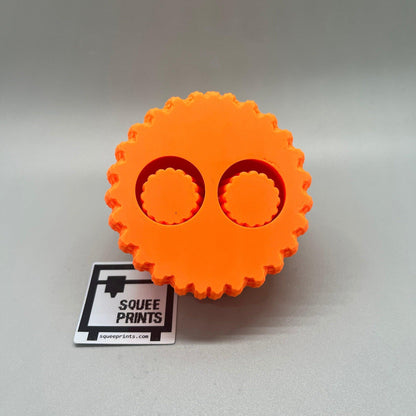 Crocheted Pumpkin | Glow in the Dark | 3D Printed Fidget - Squee Prints
