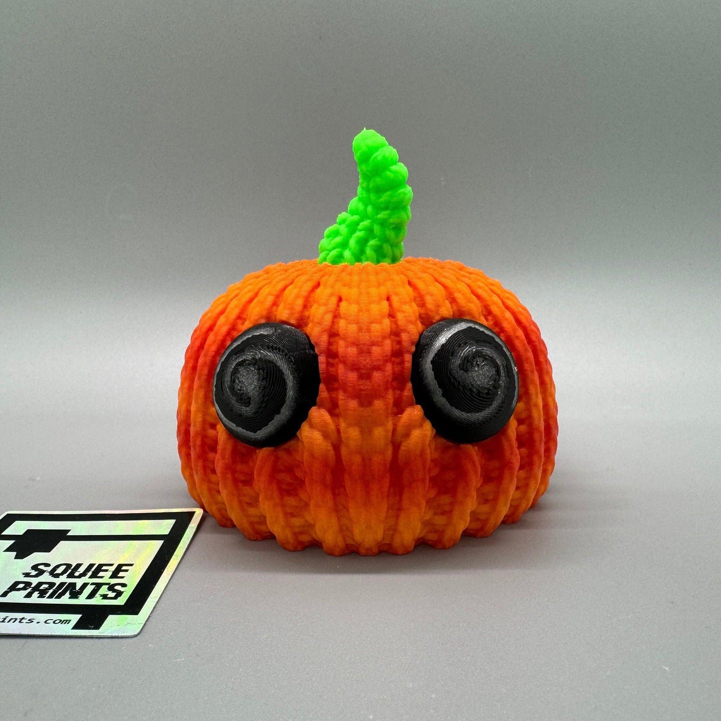 Crocheted Pumpkin | Glow in the Dark | 3D Printed Fidget - Squee Prints