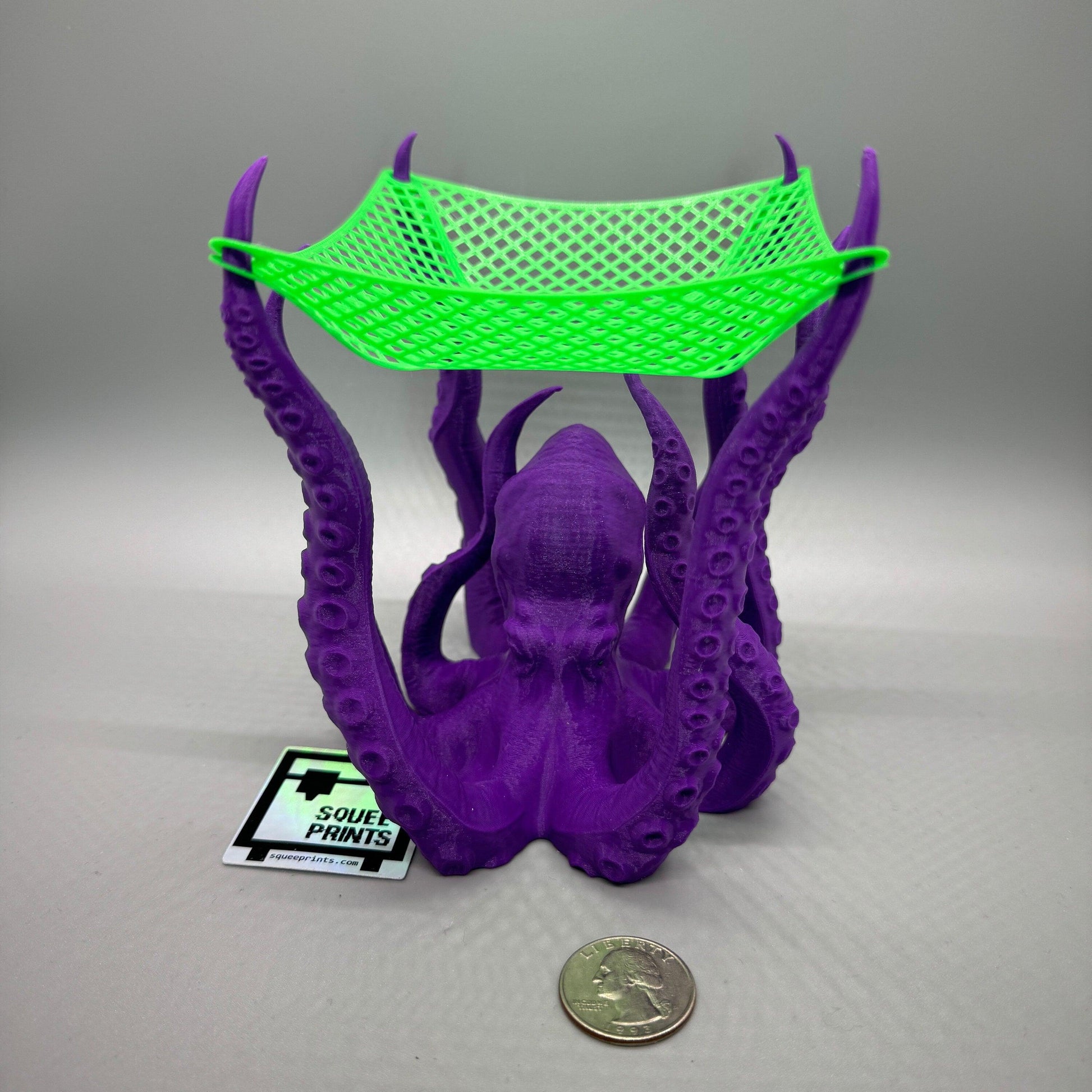 Octopus Lightweight Display | 3D Printed Snackapus - Squee Prints