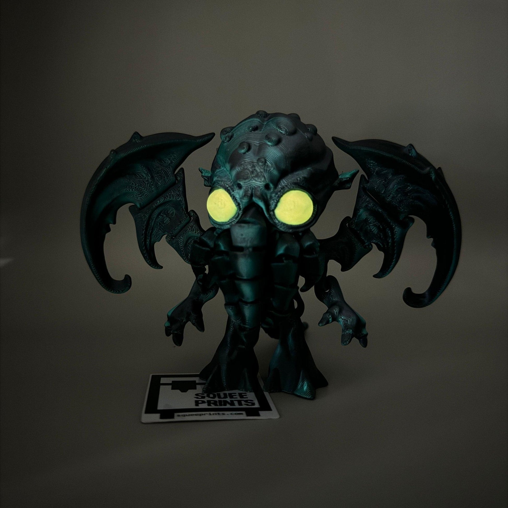 Cthulhu | Articulated | 3D Print | Fidget | Glow in the Dark - Squee Prints
