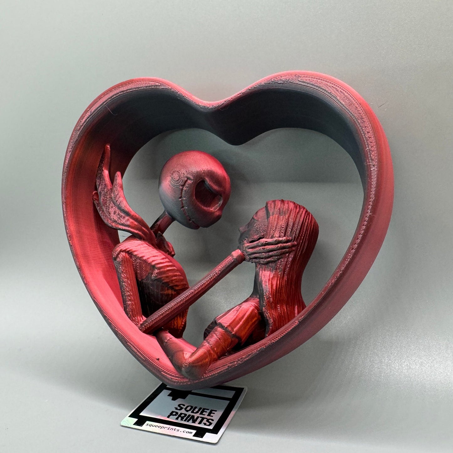 Jack and Sally Valentines Day Heart | The Nightmare Before Christmas - Squee Prints