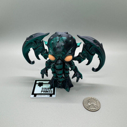 Cthulhu | Articulated | 3D Print | Fidget | Glow in the Dark - Squee Prints