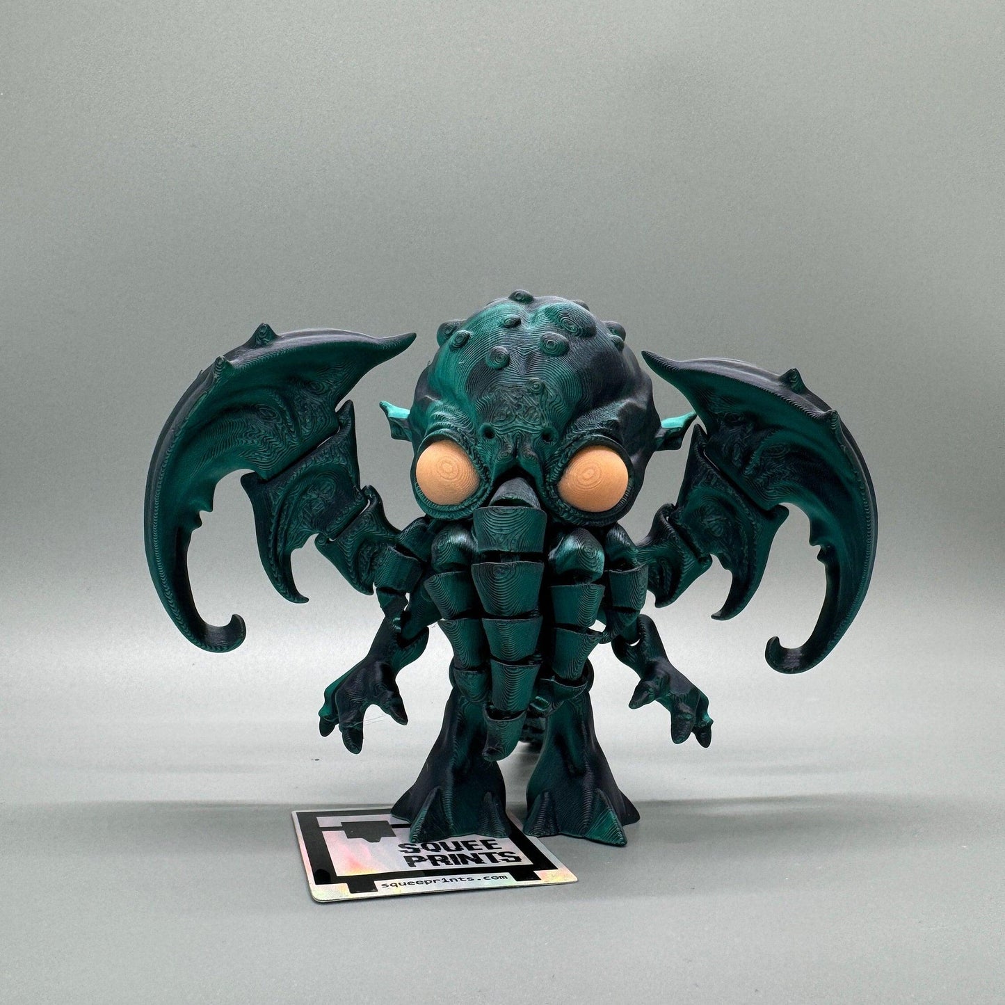 Cthulhu | Articulated | 3D Print | Fidget | Glow in the Dark - Squee Prints
