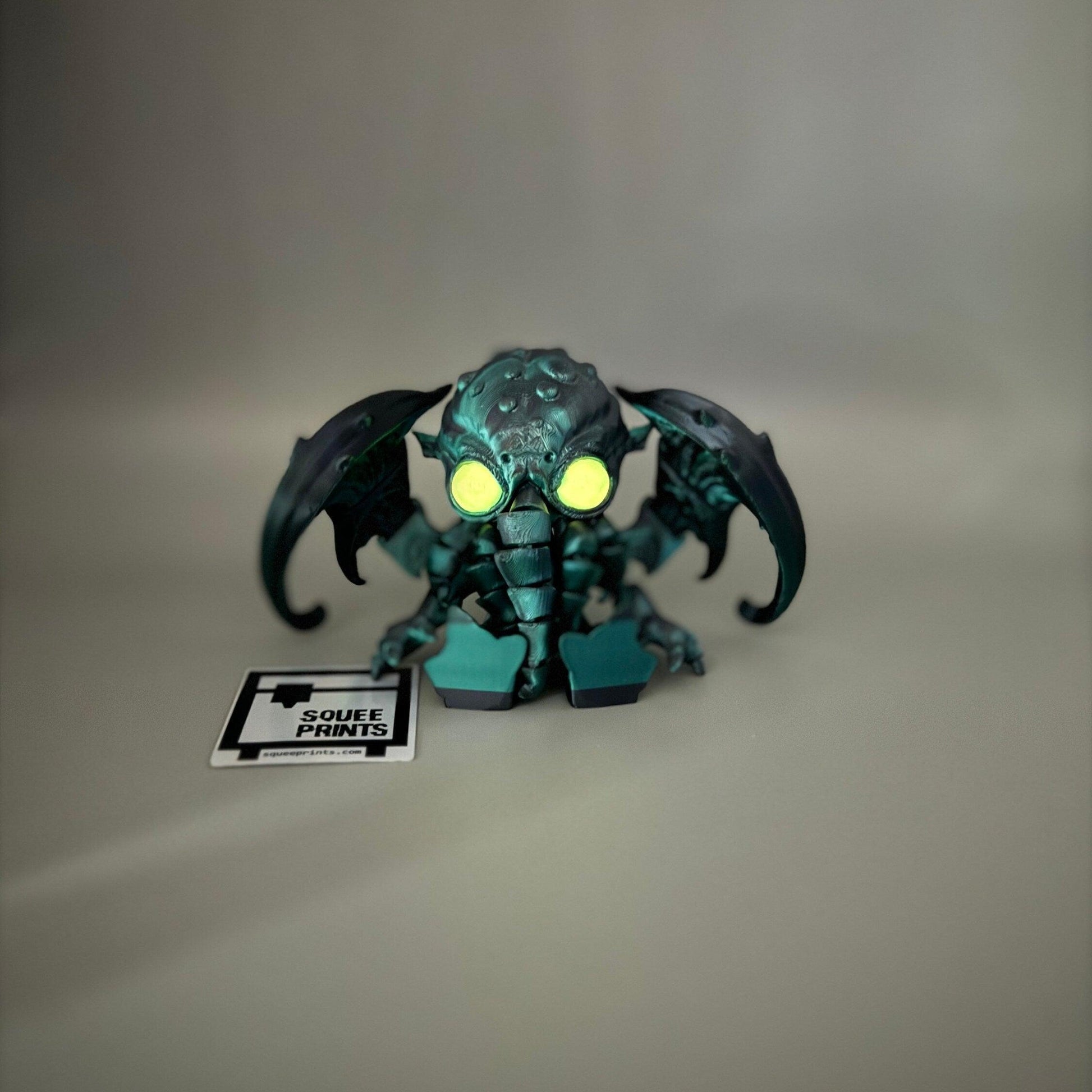 Cthulhu | Articulated | 3D Print | Fidget | Glow in the Dark - Squee Prints