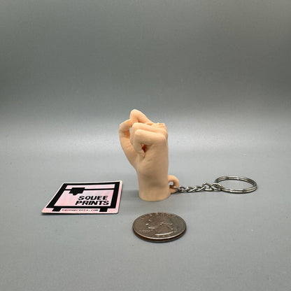 Middle Finger Keychain | Prank Gift | Fidget - Squee Prints