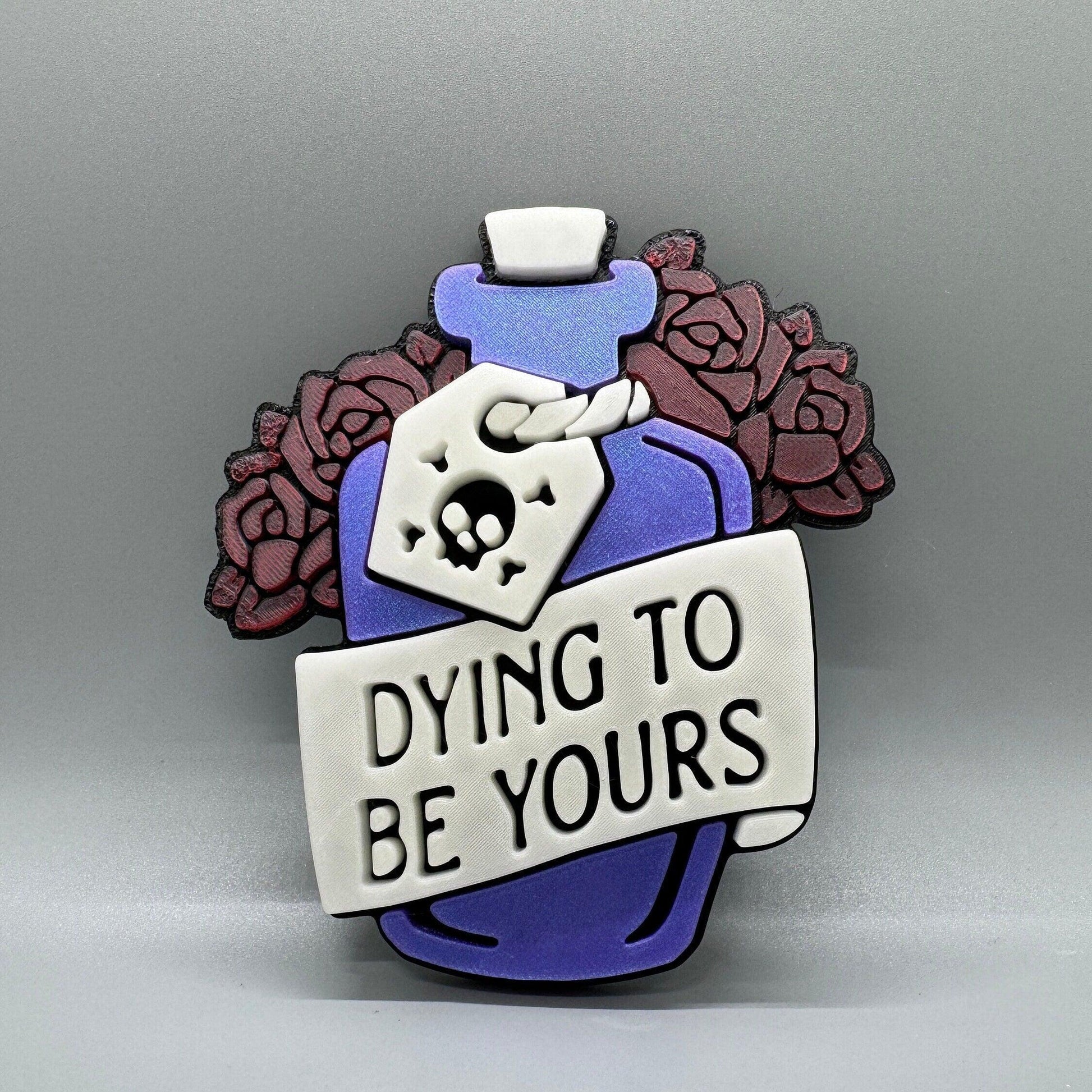 Dying To Be Yours Potion Bottle Wall Hanger | Glow in the Dark - Squee Prints
