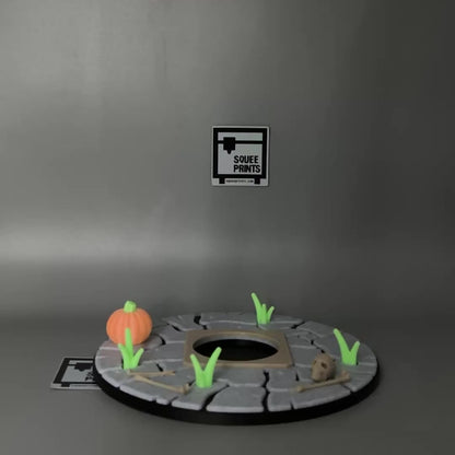 Haunted Miniature Mausoleum | Mini Crypt | Halloween Decor | 3D Printed