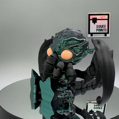 Cthulhu | Articulated | 3D Print | Fidget | Glow in the Dark
