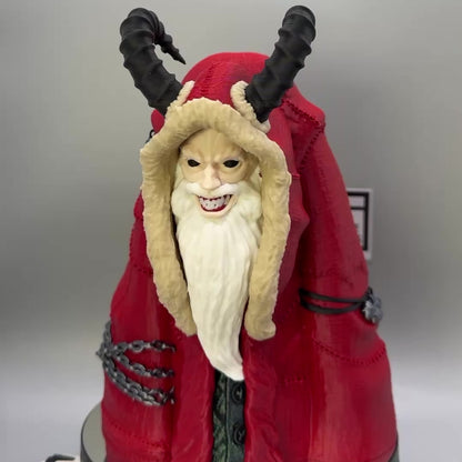 Creepmas Krampus | Tree Topper | Gothic Christmas | Full Color 7 Inch