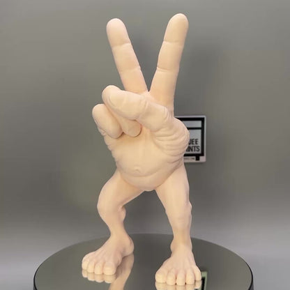 Disturbing Hand Monster | Peace Sign | Body Horror | Fingers with Legs