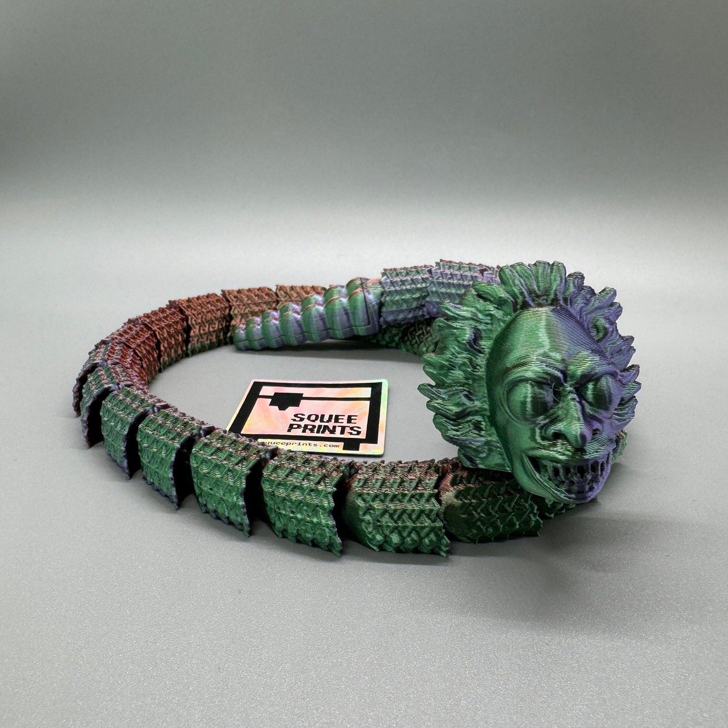 Beetlejuice Snake | Articulated | 3D Print | Fidget - Squee Prints